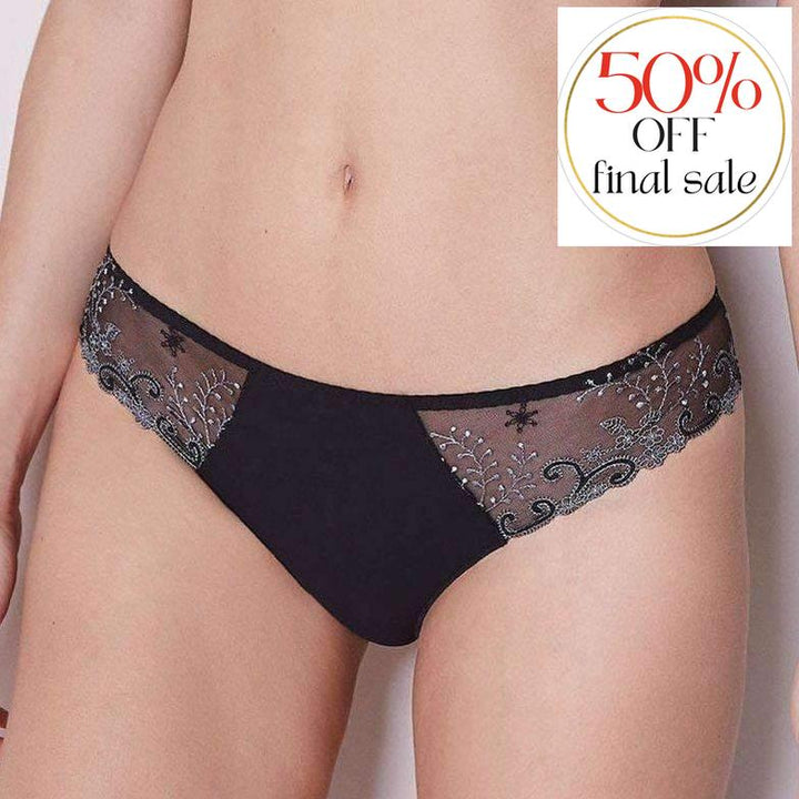 Simone Perele Delice Thong 12X700-Panties-Simone Perele-Moonlight-Small (2)-Anna Bella Fine Lingerie, Reveal Your Most Gorgeous Self!