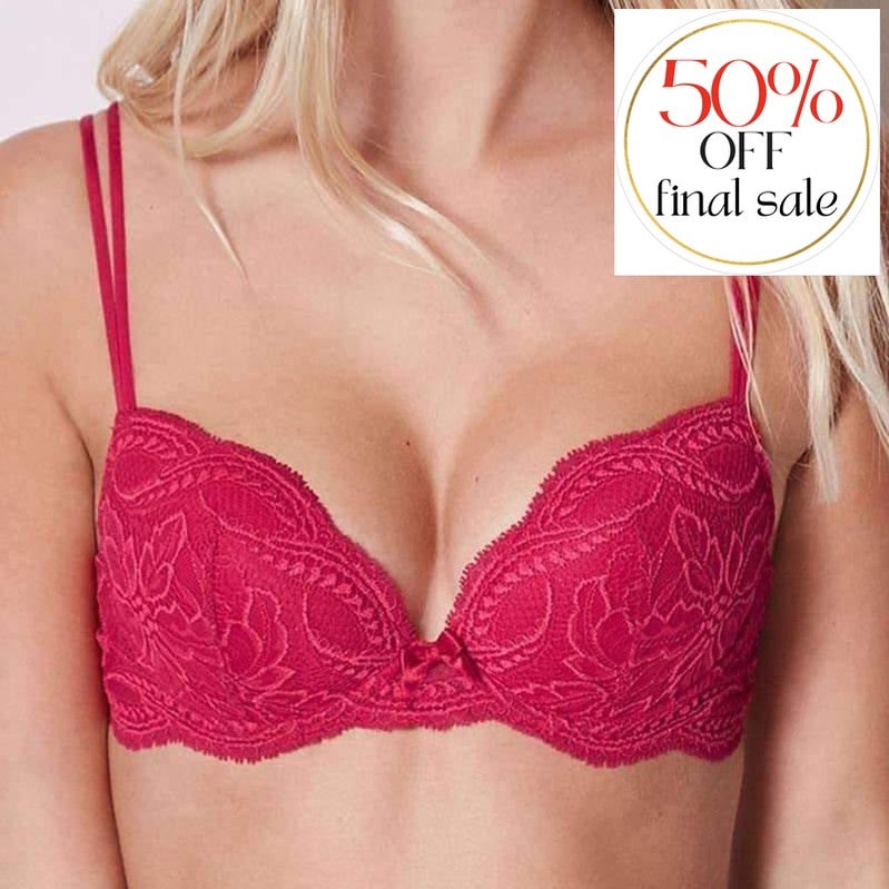 Simone Perele Eden Contour Lace Bra 12E340-Anna Bella Fine Lingerie-Poppy-32-D