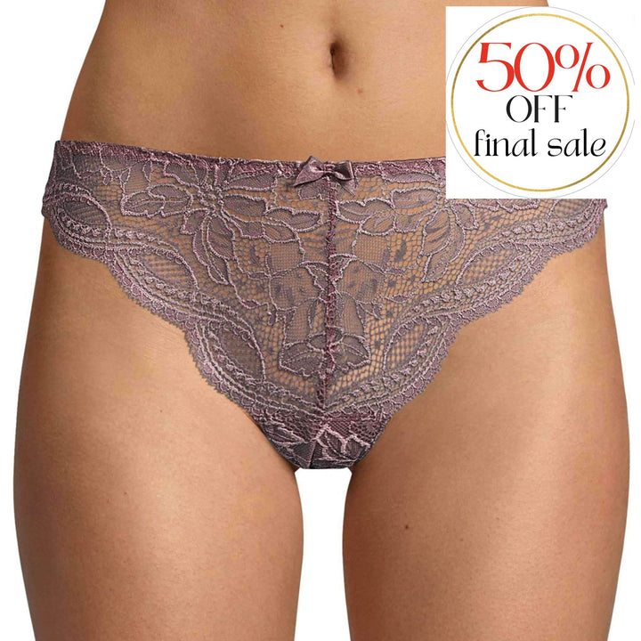 Simone Perele Eden Tanga 12E710-Panties-Simone Perele-Grey-XSmall (1)-Anna Bella Fine Lingerie, Reveal Your Most Gorgeous Self!