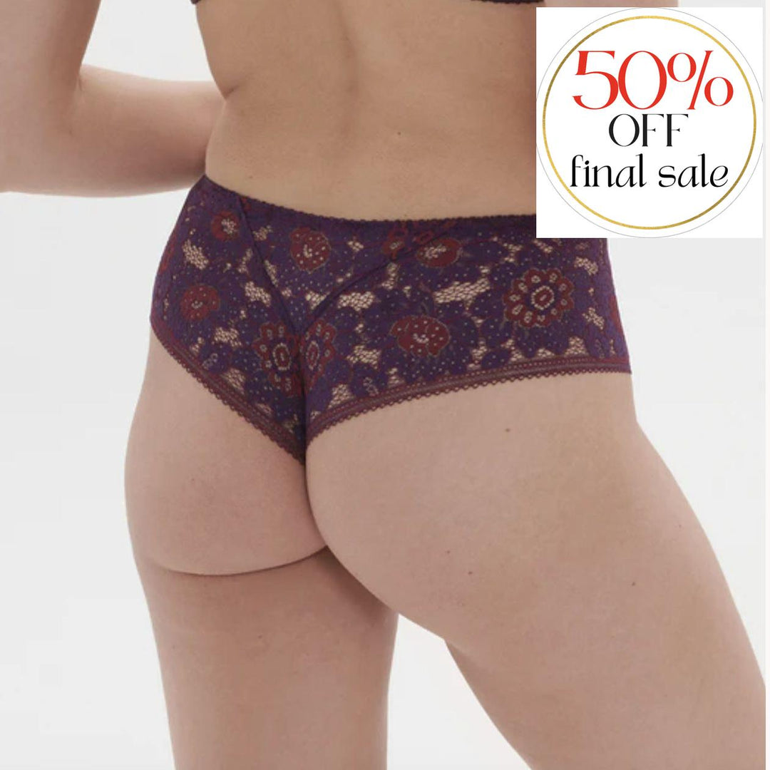 Simone Perele Festive Boyshort in Violet Europhoria 1E1630-Panties-Simone Perele-Violet Euphoria-XSmall-Anna Bella Fine Lingerie, Reveal Your Most Gorgeous Self!