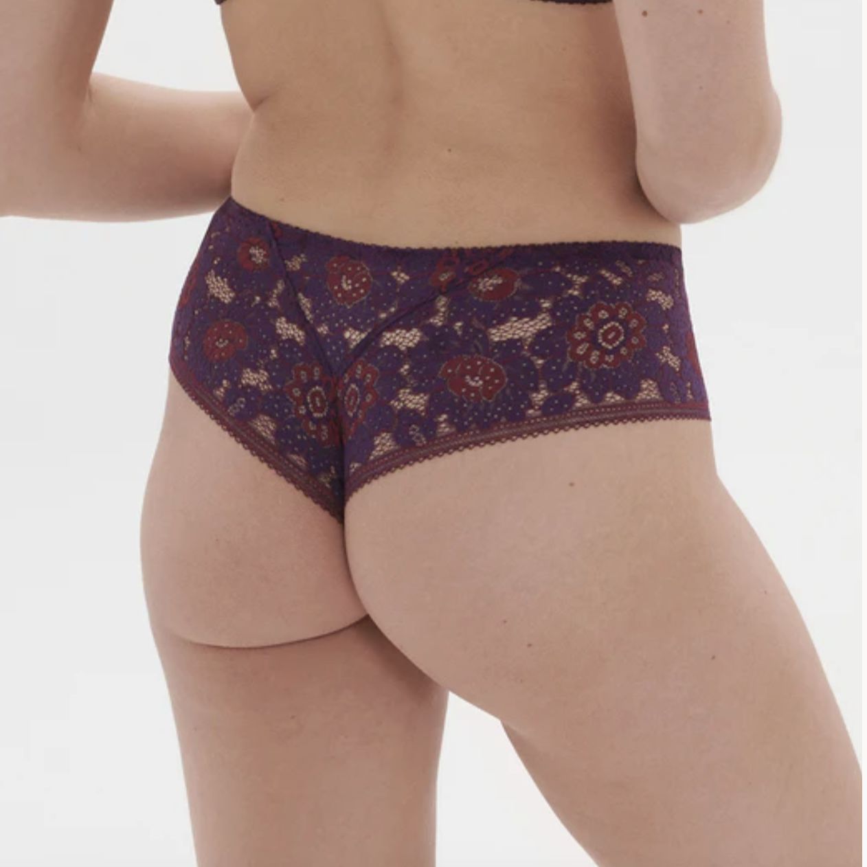 Simone Perele Festive Boyshort in Violet Europhoria 1E1630-Anna Bella Fine Lingerie-Violet Euphoria-XSmall-