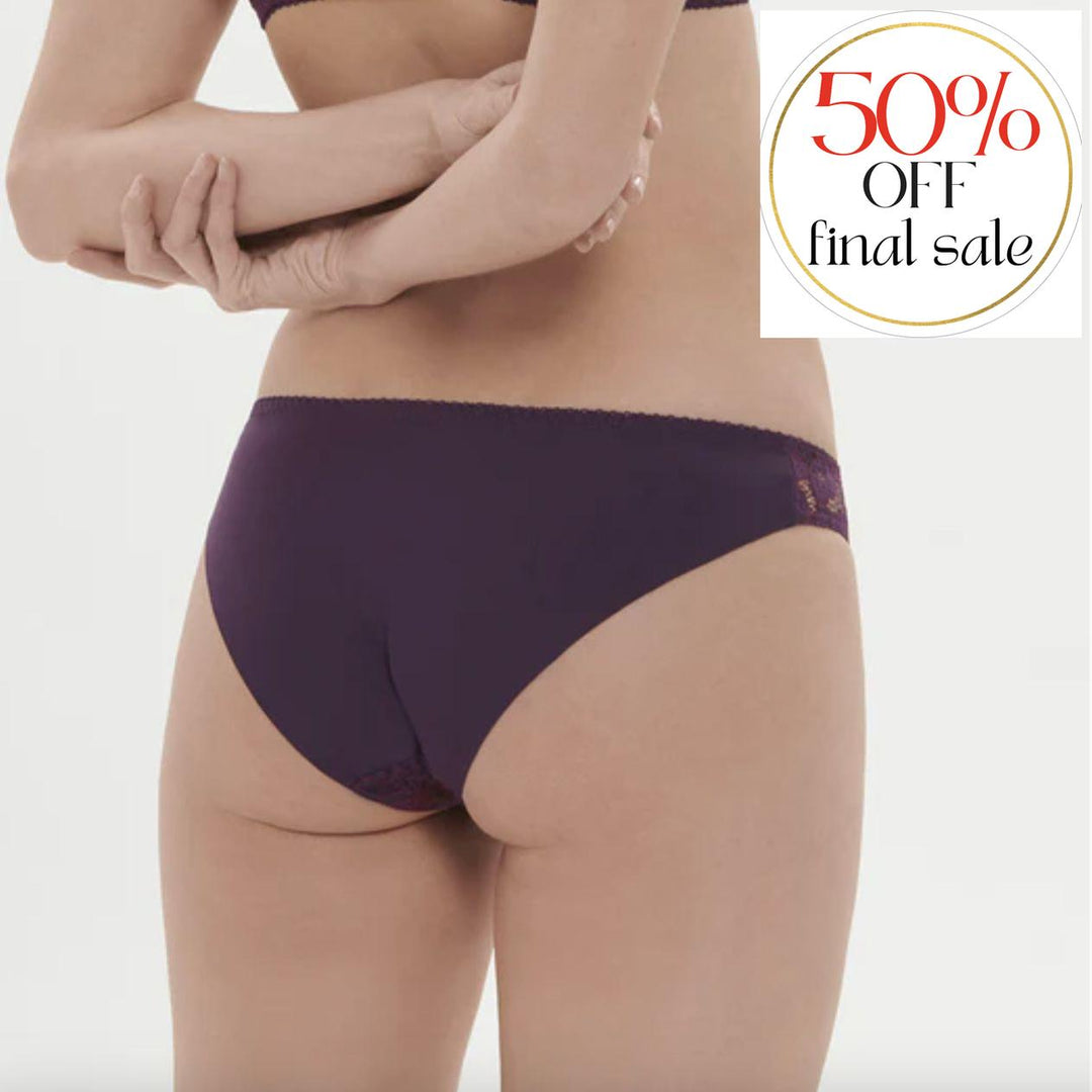 Simone Perele Festive Brief in Violet Europhoria 1E1726-Panties-Simone Perele-Violet Euphoria-XSmall-Anna Bella Fine Lingerie, Reveal Your Most Gorgeous Self!