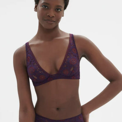 Simone Perele Festive Triangle Bra 1E1350-Anna Bella Fine Lingerie-Violet Euphoria-32-C