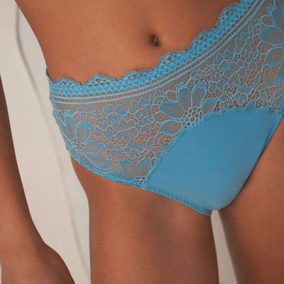 Simone Perele Freesia High Waist Brief 1A1770-Anna Bella Fine Lingerie-Himalayan Blue-Small-