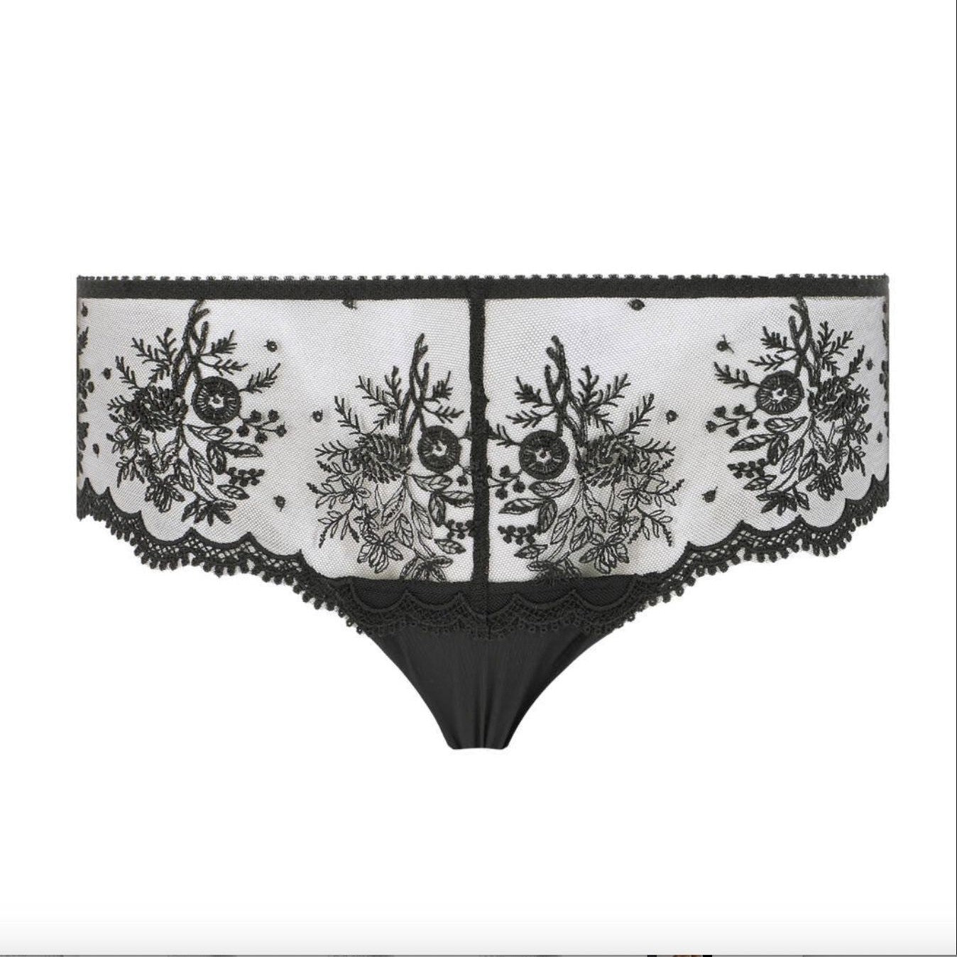 Simone Perele Intrigue Boyshort 1E2630 in Black-Anna Bella Fine Lingerie-Black-Small-