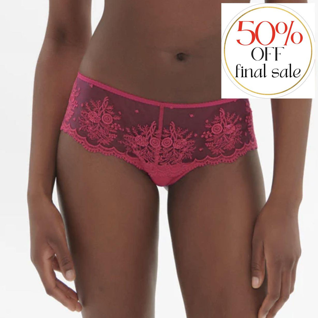 Simone Perele Intrigue Boyshort 1E2630 in Disco Pink-Panties-Simone Perele-Disco Pink-XSmall-Anna Bella Fine Lingerie, Reveal Your Most Gorgeous Self!