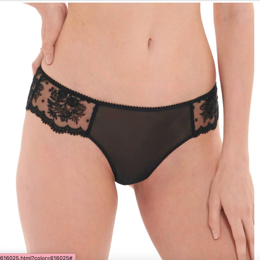 Simone Perele Intrigue Tanga 1E2710 in Black-Panties-Simone Perele-Black-XSmall-Anna Bella Fine Lingerie, Reveal Your Most Gorgeous Self!