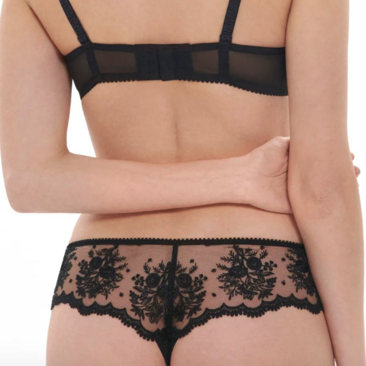 Simone Perele Intrigue Tanga 1E2710 in Black-Panties-Simone Perele-Black-XSmall-Anna Bella Fine Lingerie, Reveal Your Most Gorgeous Self!