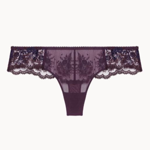 Simone Perele Intrigue Tanga 1E2710 in Figue-Panties-Simone Perele-Figue-XSmall-Anna Bella Fine Lingerie, Reveal Your Most Gorgeous Self!