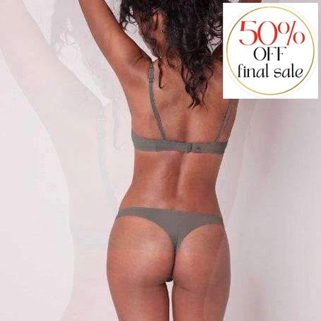 Simone Perele Java Demi Cup Bra in Grey 12G330-Bras-Simone Perele-Grey-32-B-Anna Bella Fine Lingerie, Reveal Your Most Gorgeous Self!