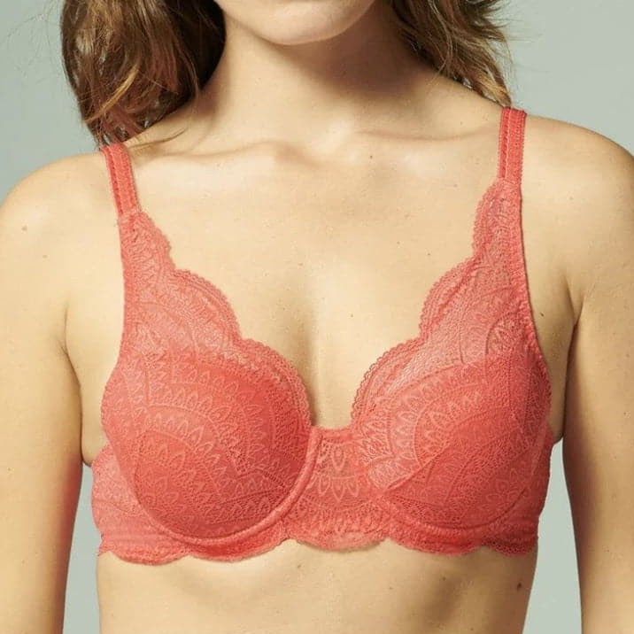 Simone Perele Karma 3D Molded Bra in Folly Red12V343-Anna Bella Fine Lingerie-Folly Red-32-B