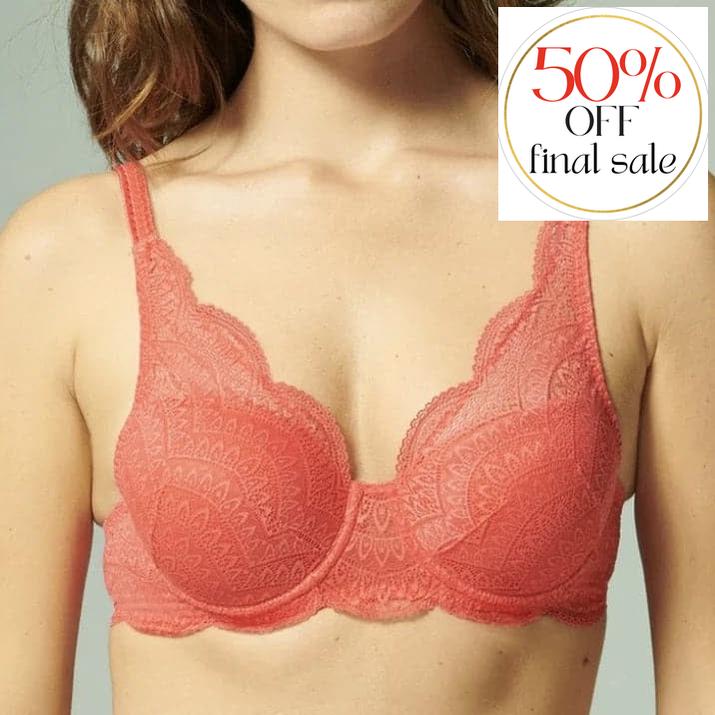 Simone Perele Karma 3D Molded Bra in Folly Red12V343-Bras-Simone Perele-Folly Red-32-B-Anna Bella Fine Lingerie, Reveal Your Most Gorgeous Self!