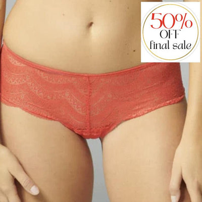 Simone Perele Karma Boyshort in Folly Red 12V630-Panties-Simone Perele-Folly Red-XSmall (1)-Anna Bella Fine Lingerie, Reveal Your Most Gorgeous Self!