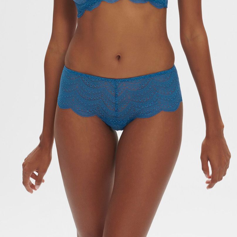 Simone Perele Karma Boyshort in Myosotis Blue 12V630-Panties-Simone Perele-Myosotis Blue-XSmall (1)-Anna Bella Fine Lingerie, Reveal Your Most Gorgeous Self!