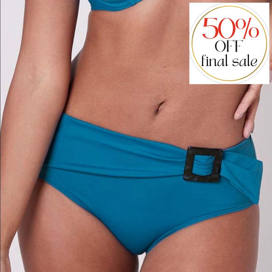 Simone Perele Loulou Retro Brief 1DDB73-Swimwear-Simone Perele-Zellige Blue-Small (2)-Anna Bella Fine Lingerie, Reveal Your Most Gorgeous Self!