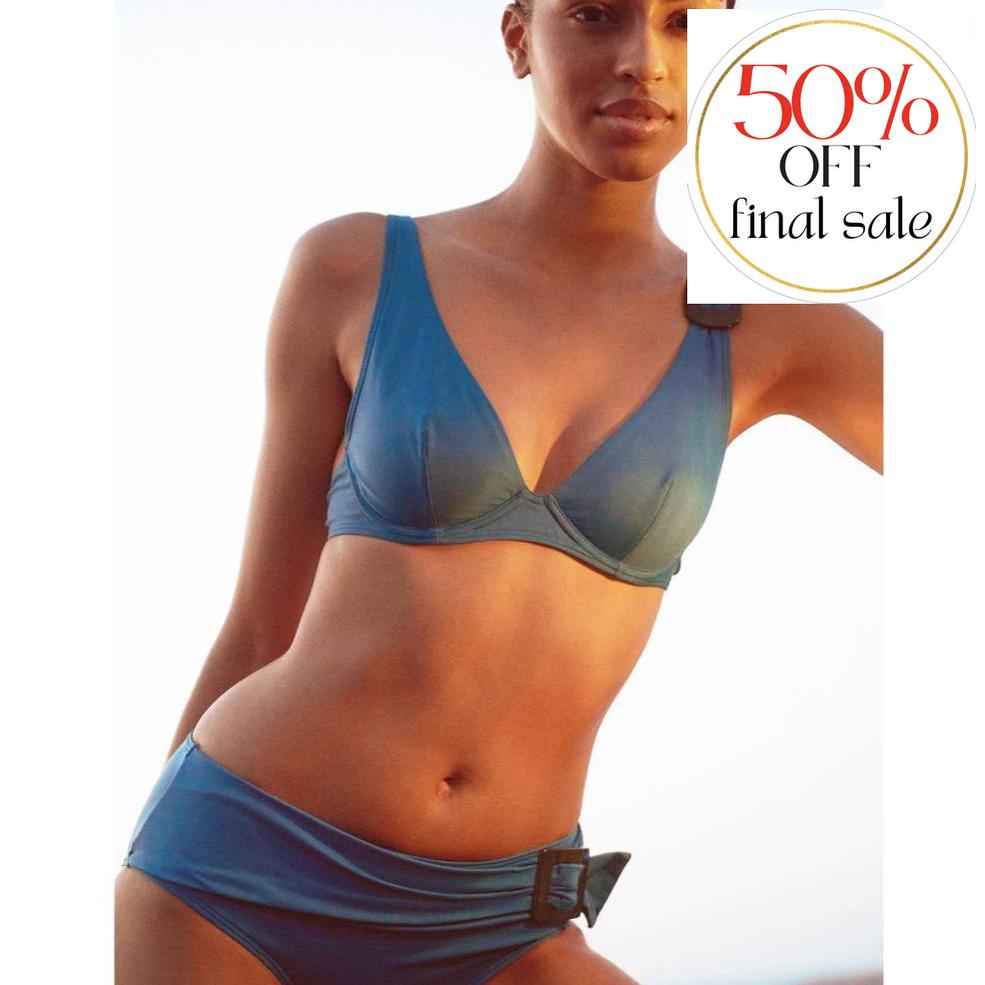 Simone Perele Loulou Underwire Bikini Top 1DDB41-Swimwear-Simone Perele-Zellige Blue-36-C-Anna Bella Fine Lingerie, Reveal Your Most Gorgeous Self!