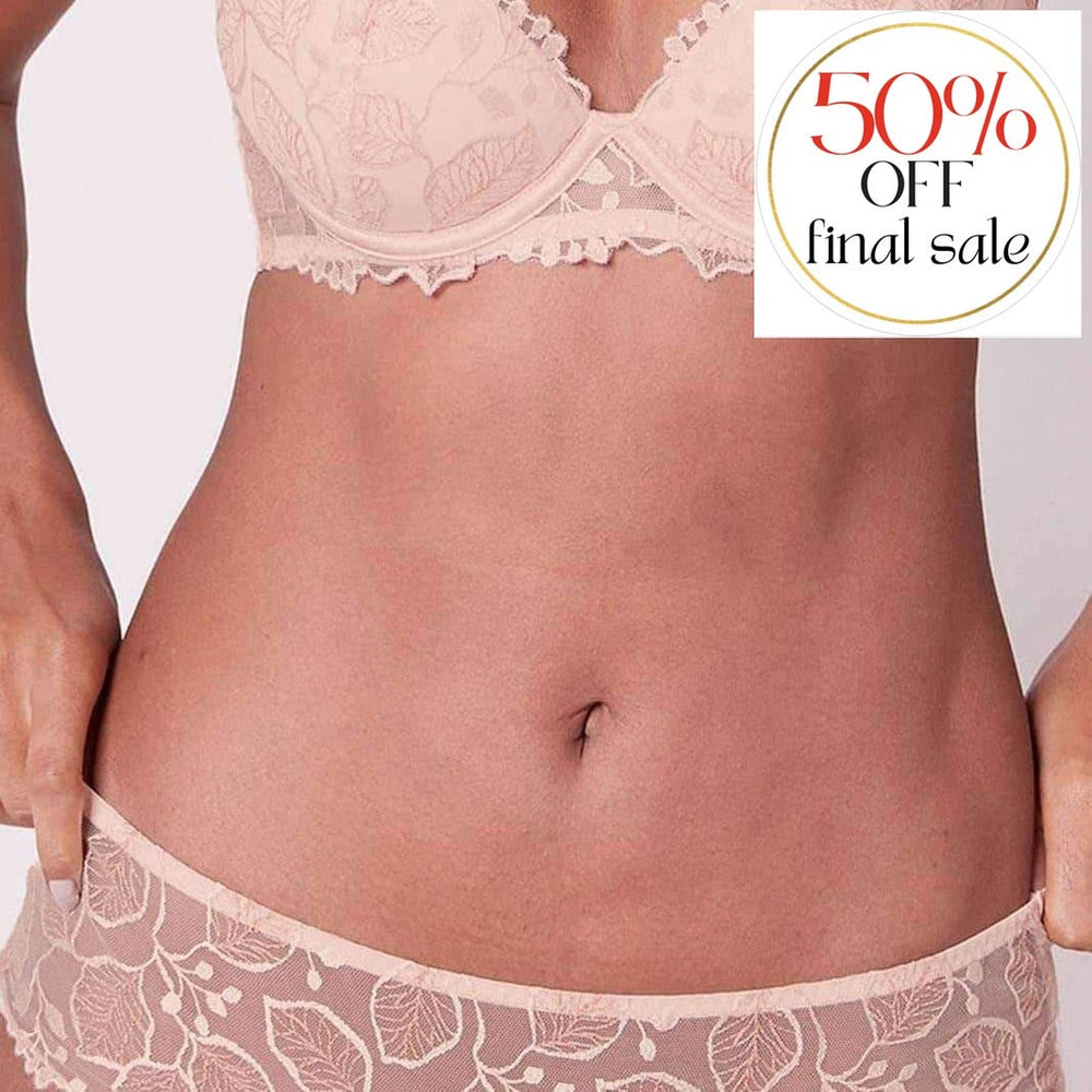 Simone Perele Lumineuse Boyshort 13L630-Panties-Simone Perele-Petal Powder-XSmall-Anna Bella Fine Lingerie, Reveal Your Most Gorgeous Self!