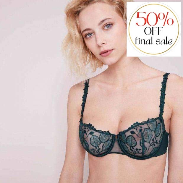 Simone Perele Lumineuse Demi Cup Bra 13L330-Bras-Simone Perele-Petal Powder-30-D-Anna Bella Fine Lingerie, Reveal Your Most Gorgeous Self!