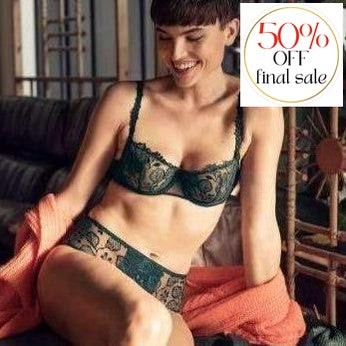 Simone Perele Lumineuse Demi Cup Bra 13L330-Bras-Simone Perele-Peacock-36-E-Anna Bella Fine Lingerie, Reveal Your Most Gorgeous Self!