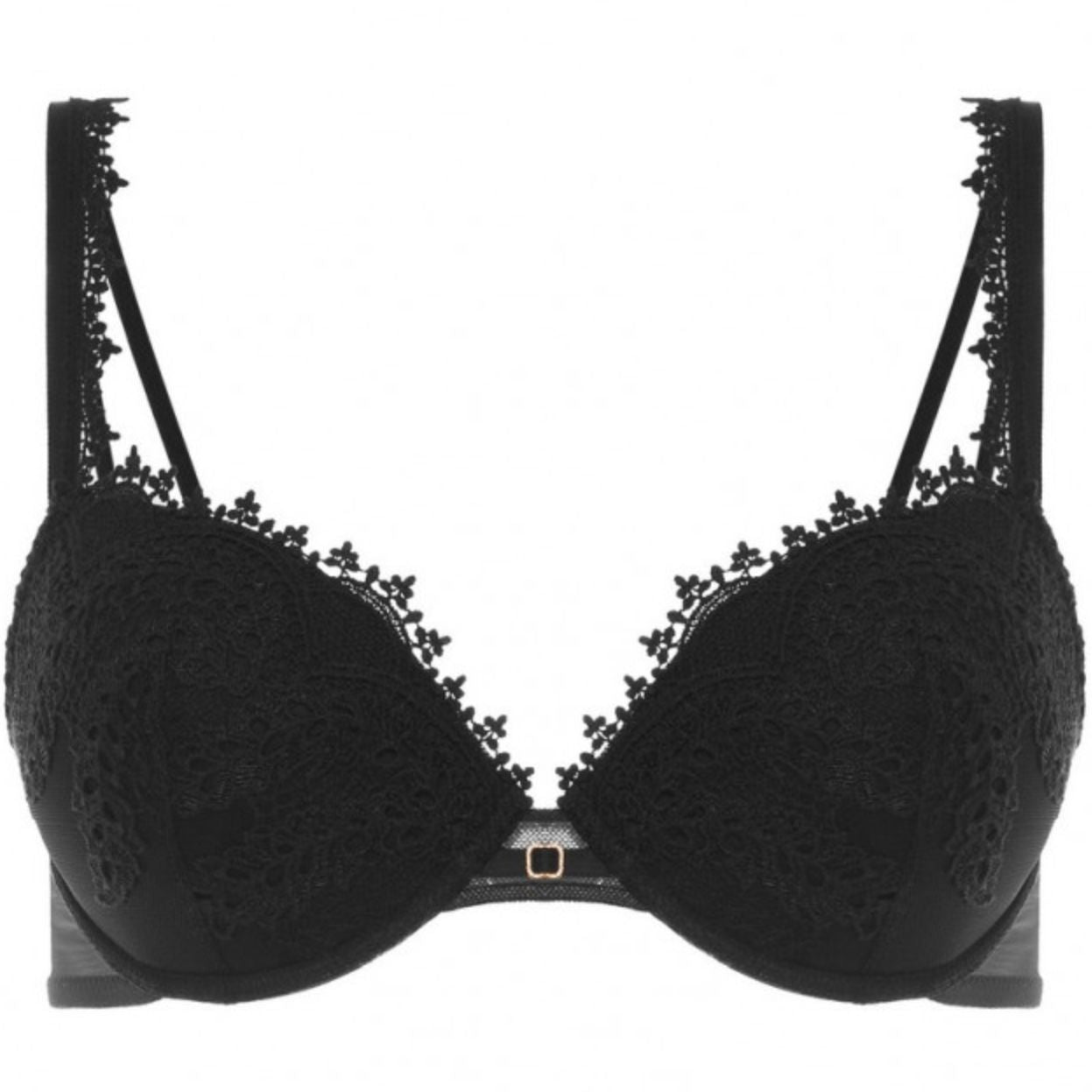 Simone Perele Mystic Push-Up Bra 1D3340 in Black-Anna Bella Fine Lingerie-Black-32-B