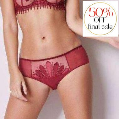 Simone Perele Nomade Shorty 15G630-Anna Bella Fine Lingerie-Wine-XSmall-