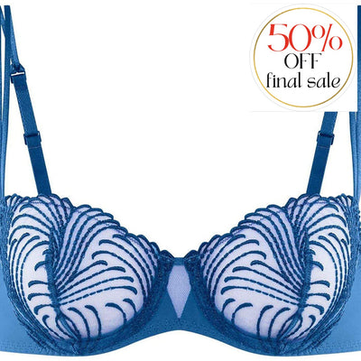 Simone Perele Nuance Demi Cup Bra in Denim Blue-Anna Bella Fine Lingerie-Denim Blue-34-C