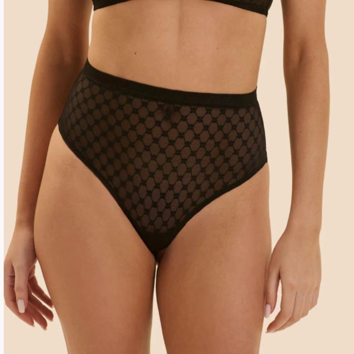 Simone Perele Plume Shaper Thong 1G4709 in Noir-Shapewear-Simone Perele-Noir-Small-Anna Bella Fine Lingerie, Reveal Your Most Gorgeous Self!