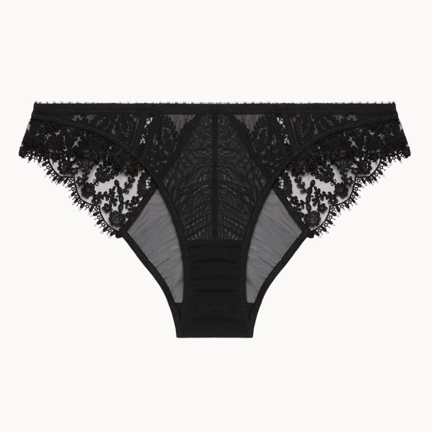 Simone Perele Précieuse Brief 1G3720-Panties-Simone Perele-Black-XSmall-Anna Bella Fine Lingerie, Reveal Your Most Gorgeous Self!