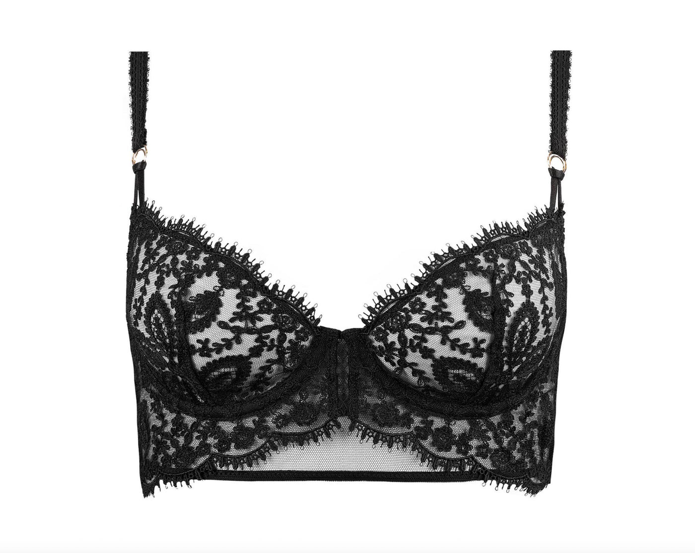 Simone Perele Précieuse Half Cup Bra 1G3330-Anna Bella Fine Lingerie-Black-32-B