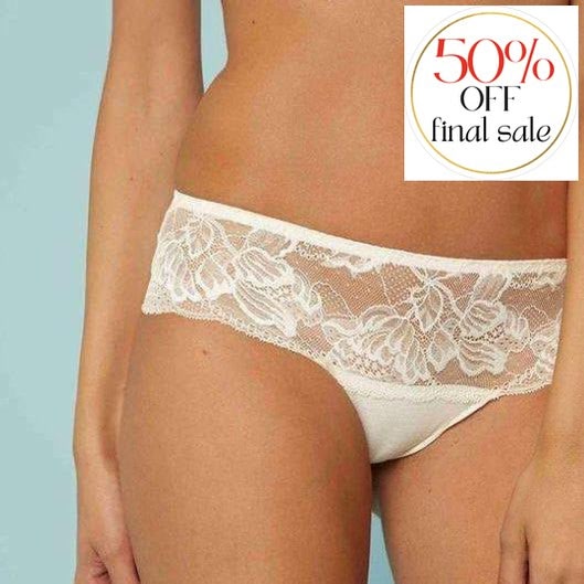Simone Perele Promesse Boyshort 12H630-Panties-Simone Perele-Ivory-Small (2)-Anna Bella Fine Lingerie, Reveal Your Most Gorgeous Self!