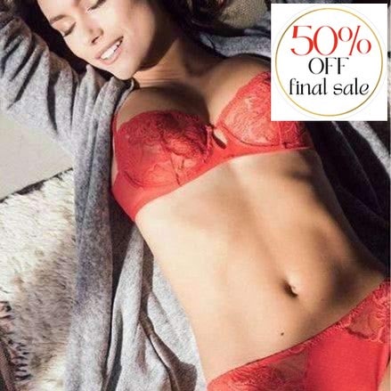 Simone Perele Promesse Demi Cup Bra 12H330-Bras-Simone Perele-Cherry-32-D-Anna Bella Fine Lingerie, Reveal Your Most Gorgeous Self!