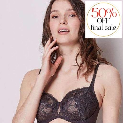 Simone Perele Promesse Full Cup Bra 12H321 in Anthracite-Bras-Simone Perele-Anthracite-30-G-Anna Bella Fine Lingerie, Reveal Your Most Gorgeous Self!