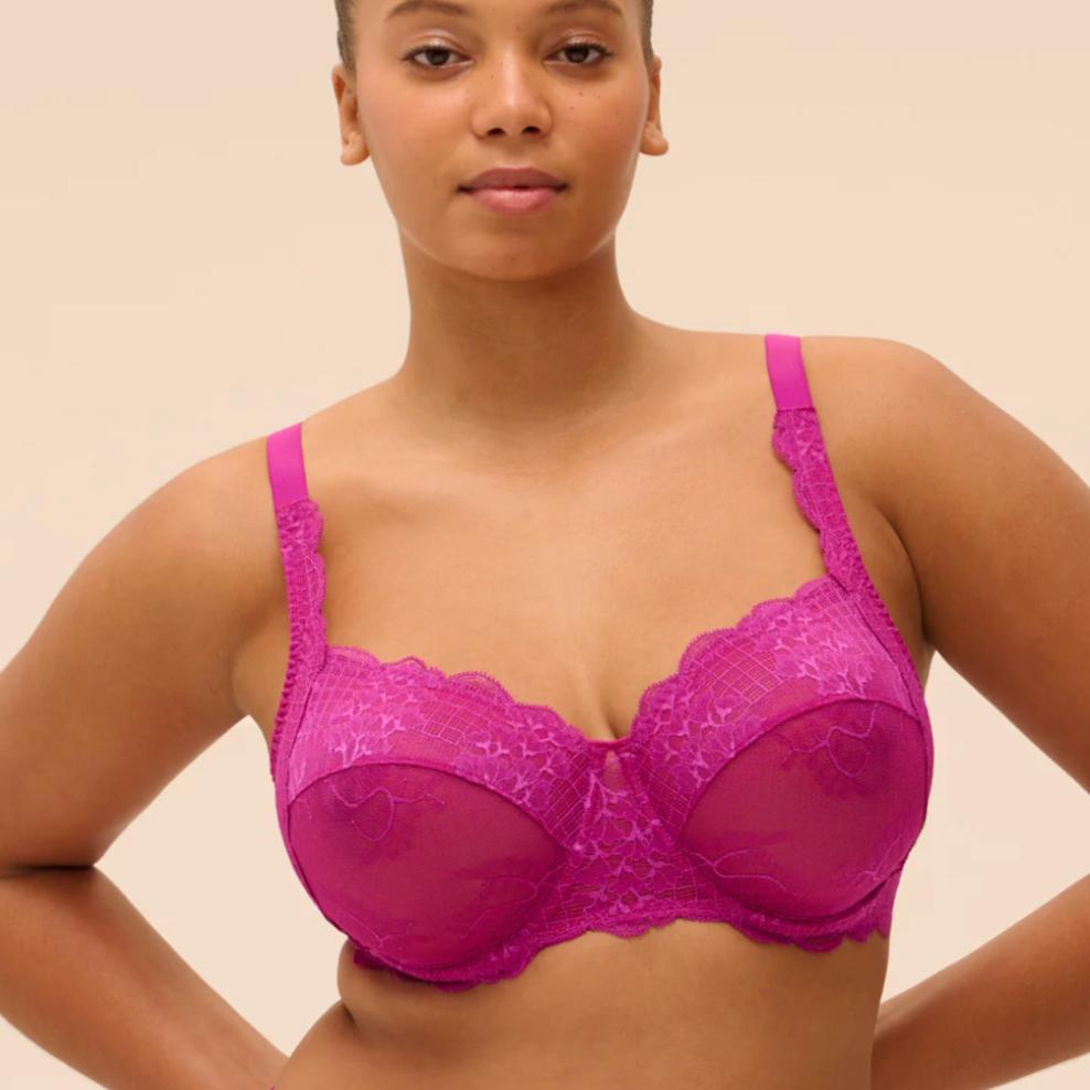 Simone Perele Reve Full Cup Bra in Azalea 12Z313-Bras-Simone Perele reve-Azalea-32-D-Anna Bella Fine Lingerie, Reveal Your Most Gorgeous Self!