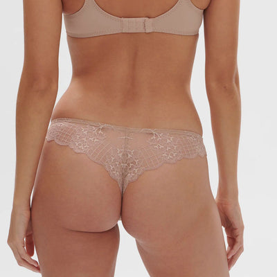 Simone Perele Reve Tanga in Skin 12Z710-Panties-Simone Perele-Skin-XSmall-Anna Bella Fine Lingerie, Reveal Your Most Gorgeous Self!