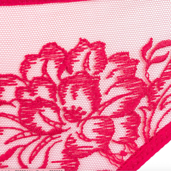 Simone Perele Romance Brief in Cranberry 1G2720-Panties-Simone Perele-Cranberry-Small-Anna Bella Fine Lingerie, Reveal Your Most Gorgeous Self!