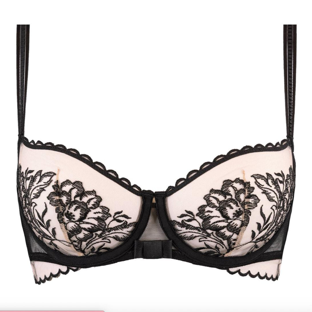 Simone Perele Romance Half Cup Bra In Light Tatoo 1G2330-Bras-Simone Perele-Light Tatoo-32-B-Anna Bella Fine Lingerie, Reveal Your Most Gorgeous Self!