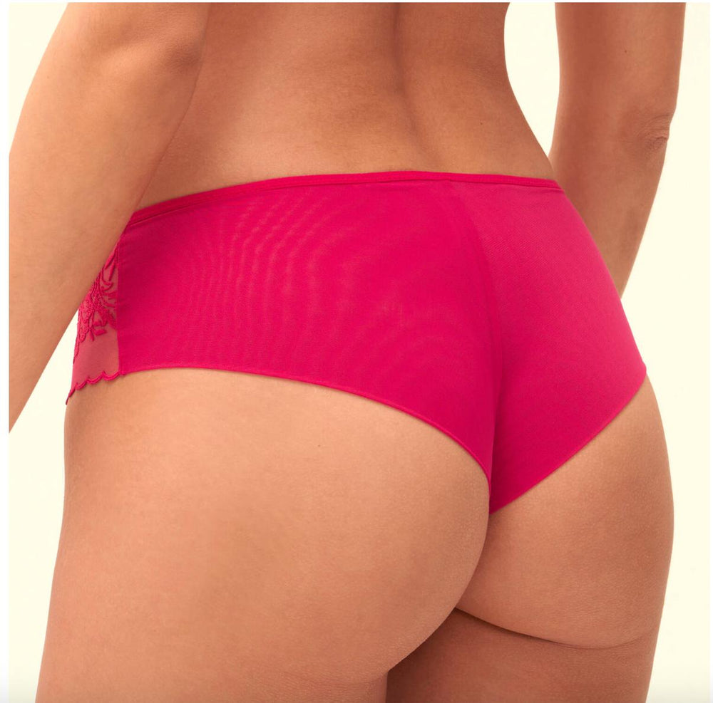 Simone Perele Romance Shorty in Cranberry 1G2630-Panties-Simone Perele-Cranberry-XSmall-Anna Bella Fine Lingerie, Reveal Your Most Gorgeous Self!