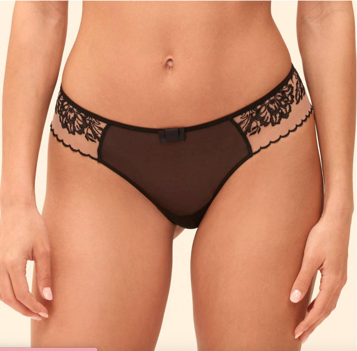 Simone Perele Romance Thong in Light Tatoo 1G2710-Panties-Simone Perele-Light Tatoo-XSmall-Anna Bella Fine Lingerie, Reveal Your Most Gorgeous Self!