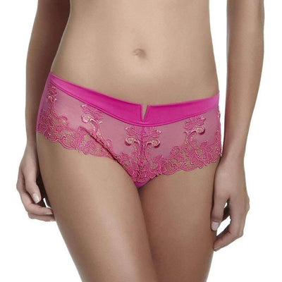 Simone Perele Saga Boyshort 15C630 350-Panties-Simone Perele-Rose-Small (2)-Anna Bella Fine Lingerie, Reveal Your Most Gorgeous Self!