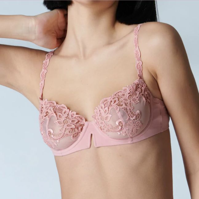 Simone Perele Saga Demi Bra 15C330 in Verona Pink-Anna Bella Fine Lingerie-Verona Pink-32-D