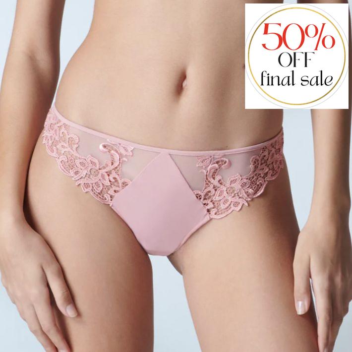 Simone Perele Saga Thong 15C700 in Verona Pink-Panties-Simone Perele-Verona Pink-Medium (3)-Anna Bella Fine Lingerie, Reveal Your Most Gorgeous Self!