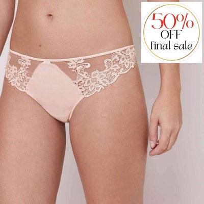 Simone Perele Saga Thong in Blush 15C700-Panties-Simone Perele-Blush-Medium (3)-Anna Bella Fine Lingerie, Reveal Your Most Gorgeous Self!