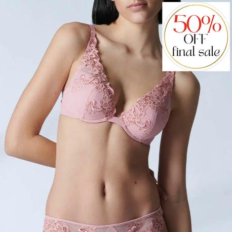 Simone Perele Saga Triangle Push Up Bra 15C347 in Verona Pink-Bras-Simone Perele-Verona Pink-32-B-Anna Bella Fine Lingerie, Reveal Your Most Gorgeous Self!