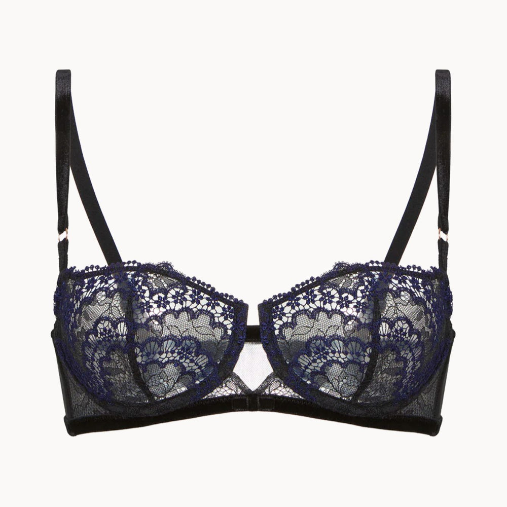 Simone Perele Scenario Half Cup Bra in Noir 1E3330-Bras-Simone Perele-Noir-32-B-Anna Bella Fine Lingerie, Reveal Your Most Gorgeous Self!