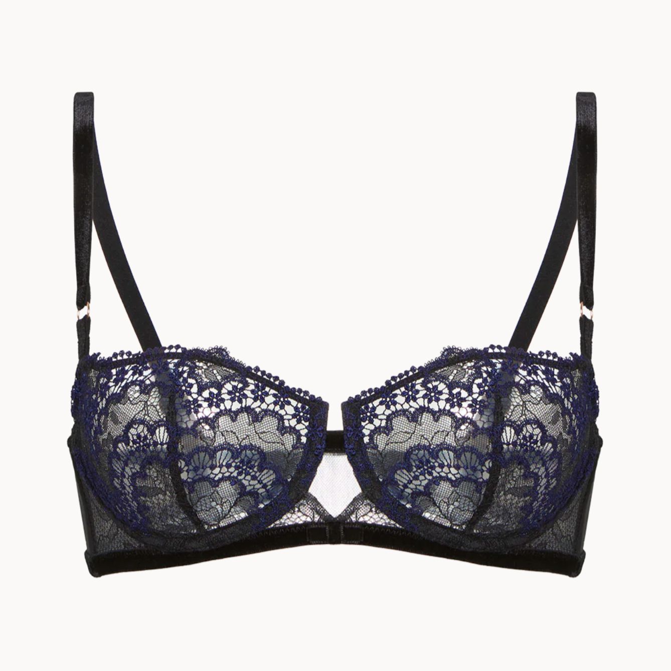 Simone Perele Scenario Half Cup Bra in Noir 1E3330-Anna Bella Fine Lingerie-Noir-32-B