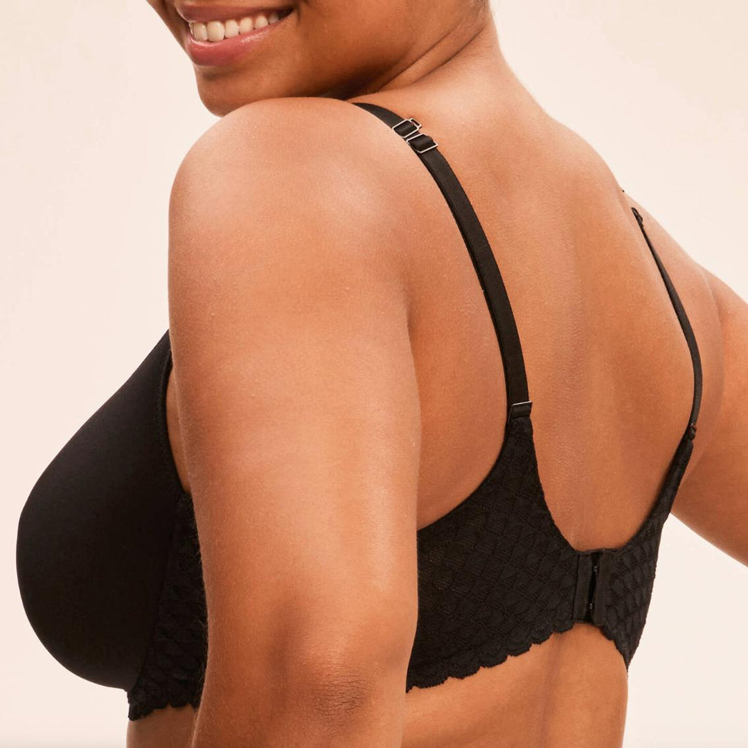 Simone Perele Subtile 3D Plunge Bra 19Y316 in Black-Bras-Simone Perele-Black-32-E-Anna Bella Fine Lingerie, Reveal Your Most Gorgeous Self!