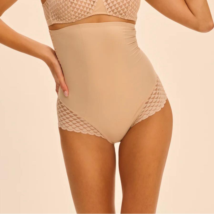 Simone Perele Subtile High Waist Shaper Brief 19Y774 in Peau Rose-Shapewear-Simone Perele-Peau Rose-Small-Anna Bella Fine Lingerie, Reveal Your Most Gorgeous Self!