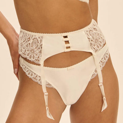 Simone Perele Symphonie Suspender Belt 1F3800 in Natural-Garter Belt-Simone Perele-Natural-XSmall-Anna Bella Fine Lingerie, Reveal Your Most Gorgeous Self!