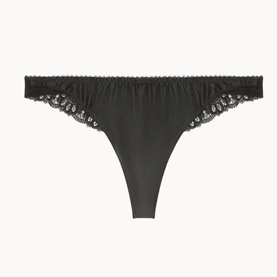 Simone Perele Symphonie Thong 1F3700 in Black-Anna Bella Fine Lingerie-Black-XSmall-