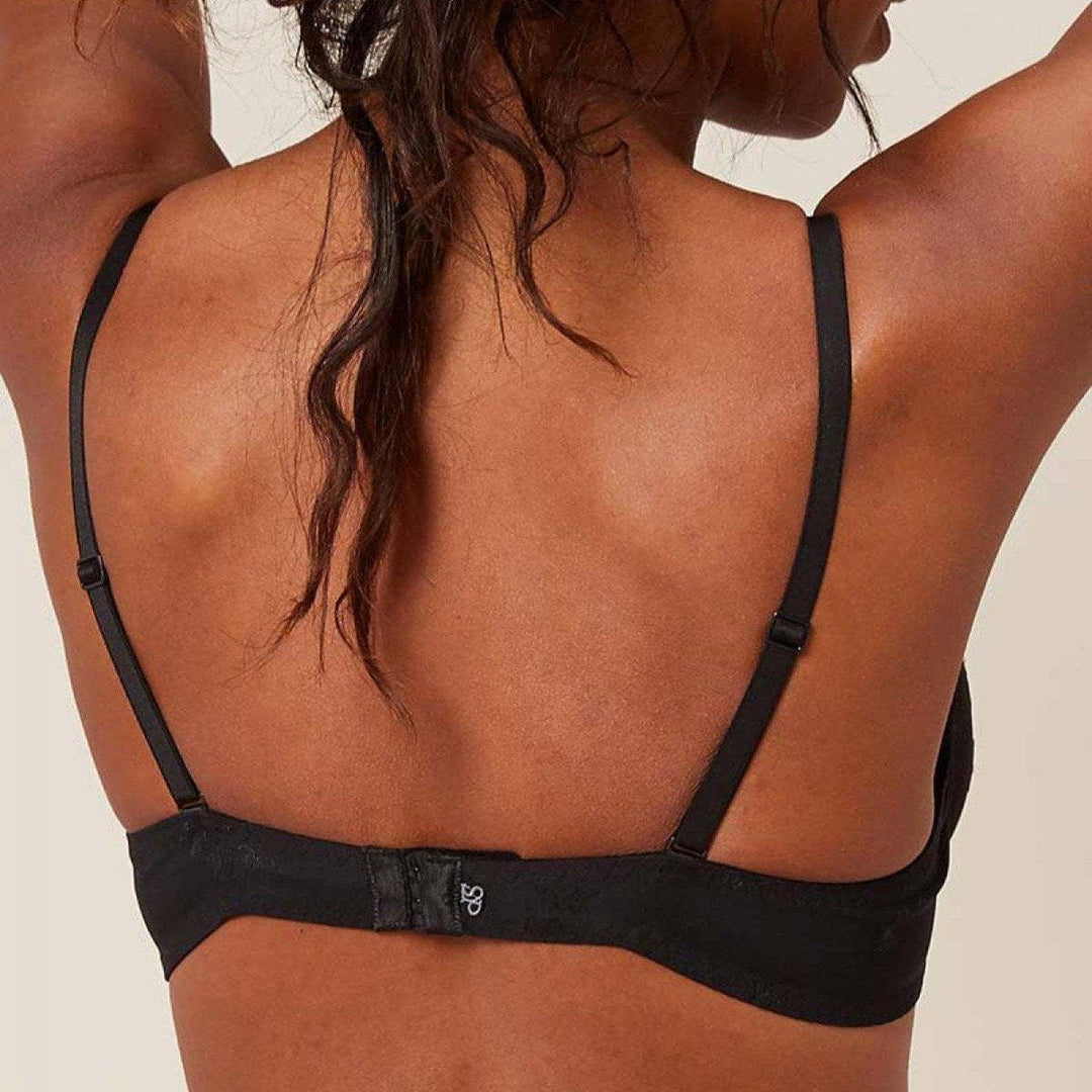 Simone Perele Wish Triangle Pushup Bra 12B347 in Black-Bras-Simone Perele-Black-30-D-Anna Bella Fine Lingerie, Reveal Your Most Gorgeous Self!